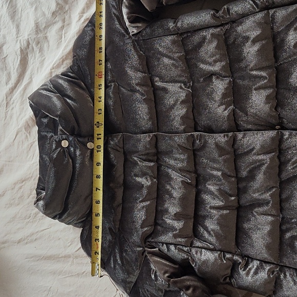 Herno Down/ Feather Fill, Ladies  Shimmering Tan/Silver Puffer Jacket/ Size 40. - Picture 13 of 17